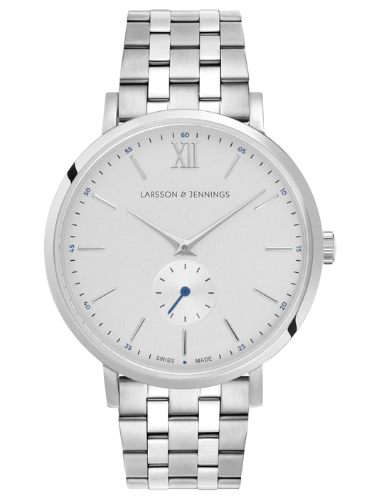 Jura Vasa Link 38mm Silver White