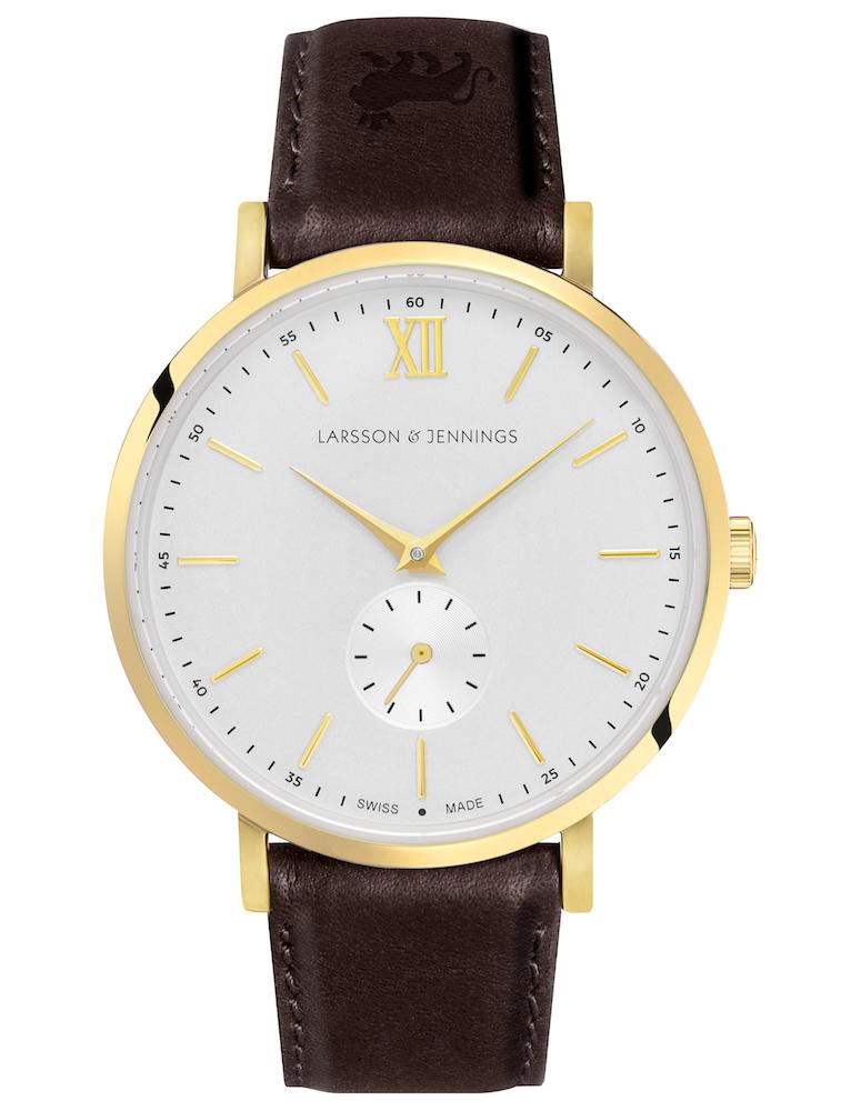Jura Leather 38mm Gold White