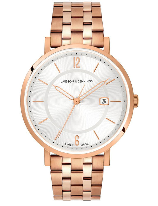 Opera Vasa Link 38mm Rose Gold White