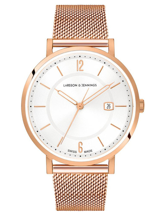 Opera Milanese 38mm Rose Gold White