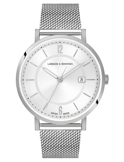 Opera Milanese 38mm Silver White