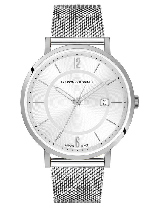 Opera Milanese 38mm Silver White