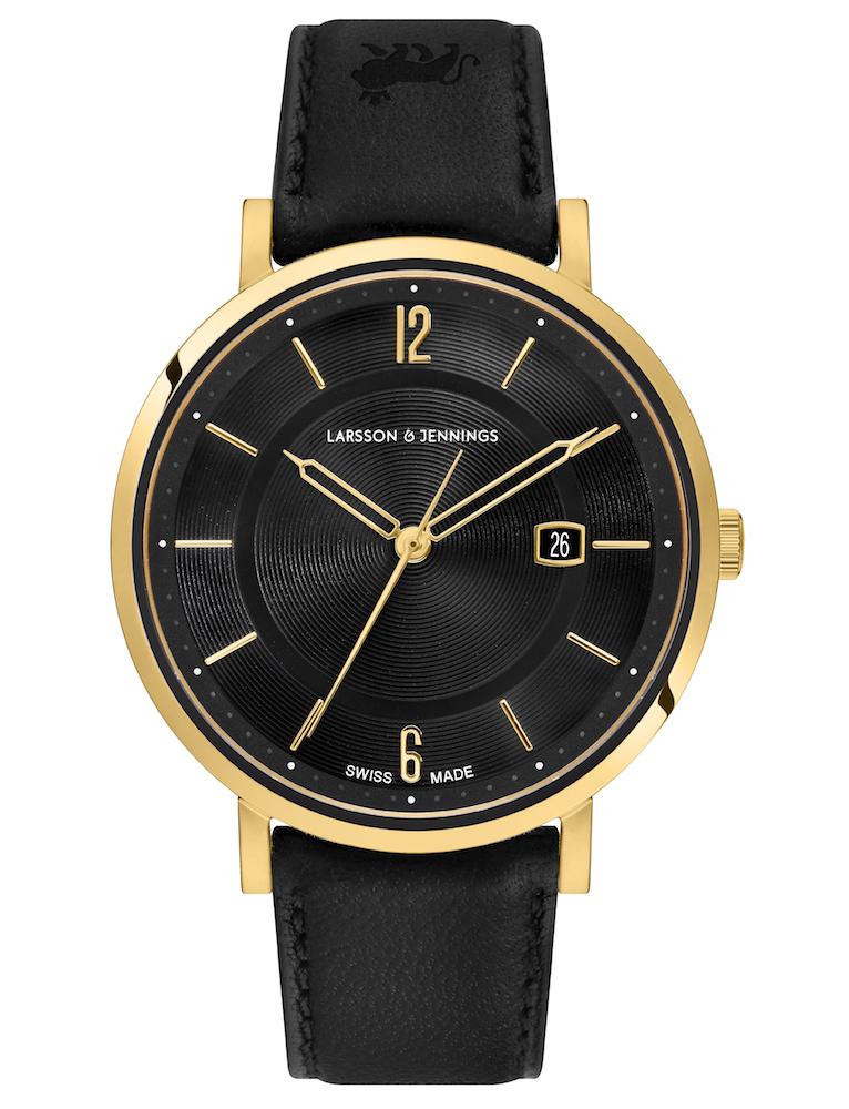 Opera Leather 38mm Gold Black