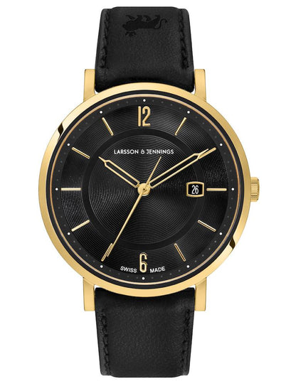 Opera Leather 38mm Gold Black