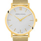 Sloan Pyramid Milanese 40mm Gold White