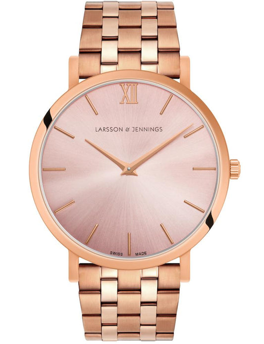 Solaris Lugano Vasa Link 40mm Rose Gold Purple
