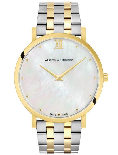 Bernadotte Lugano Vasa Link 40mm Gold Pearl