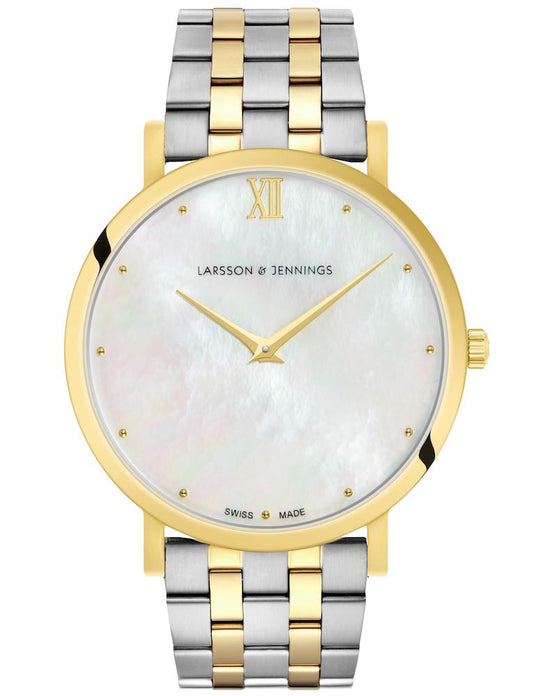 Bernadotte Lugano Vasa Link 40mm Gold Pearl