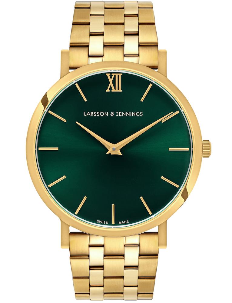 Solaris Lugano Vasa Link 40mm Gold Green