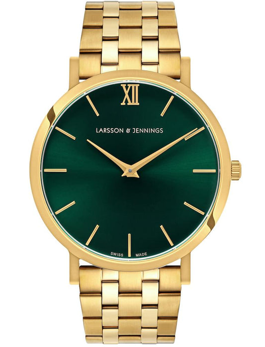 Solaris Lugano Vasa Link 40mm Gold Green