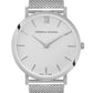Sloan Pyramid Milanese 40mm Silver White
