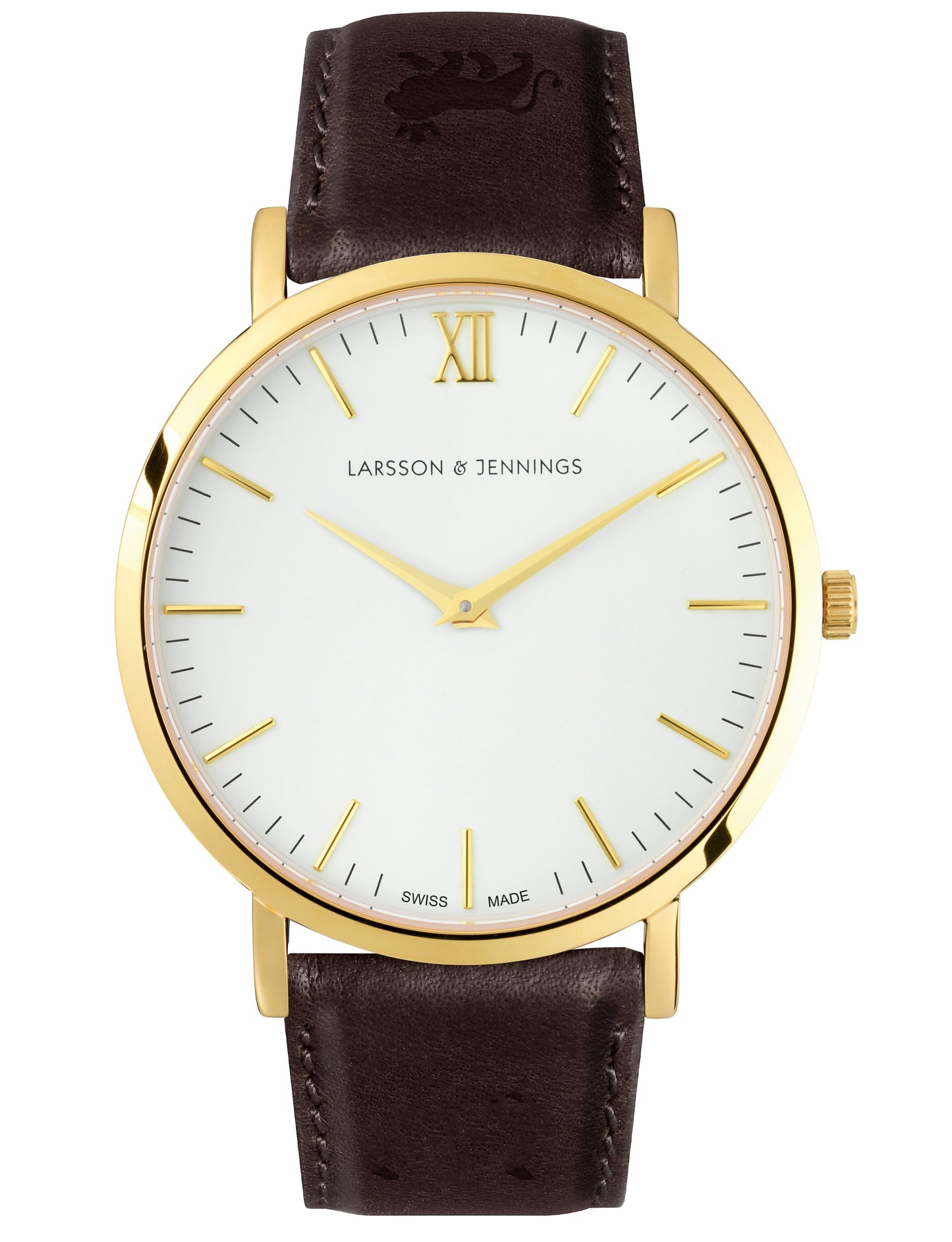 Lj Classic Lugano Leather 40mm Gold White