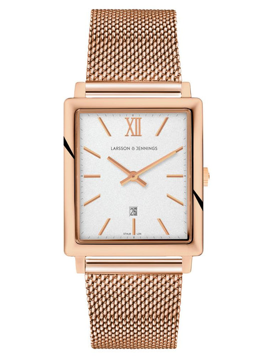 Norse Milanese 40mm Rose Gold Satin-White