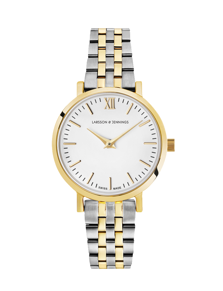 Lj Classic Lugano Vasa Link 26mm Gold White
