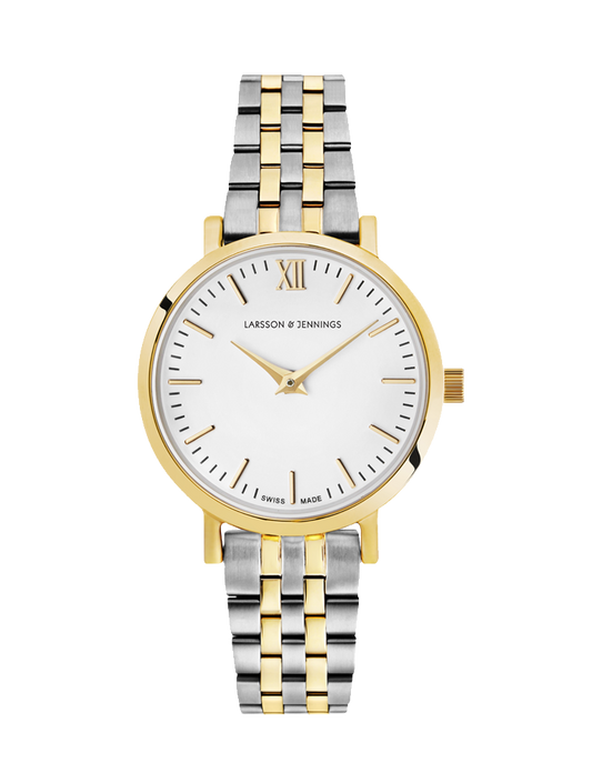 Lj Classic Lugano Vasa Link 26mm Gold White