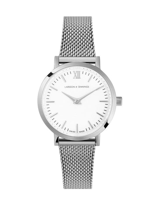 Lj Classic Lugano Milanese 26mm Silver White