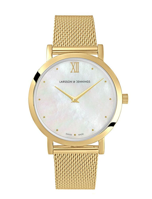 Bernadotte Lugano Milanese 33mm Gold Pearl