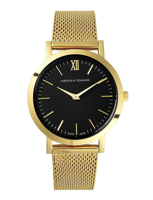 Lj Classic Lugano Milanese 33mm Gold Black