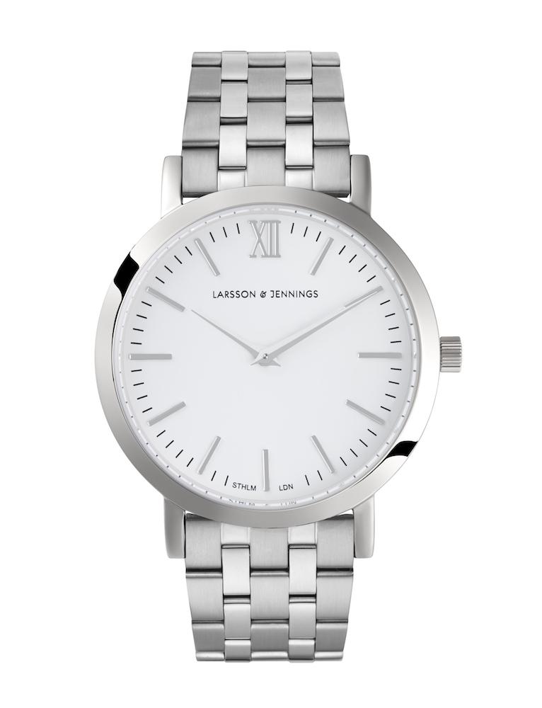 Lj Classic Lugano Vasa Link 33mm Silver White