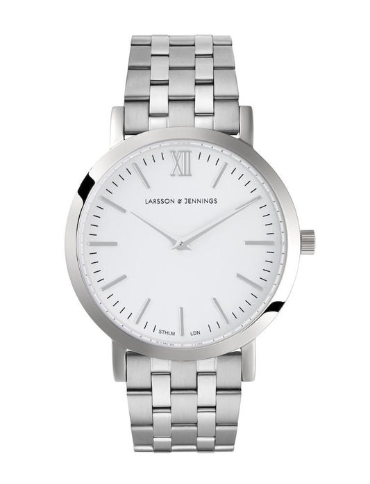 Lj Classic Lugano Vasa Link 33mm Silver White