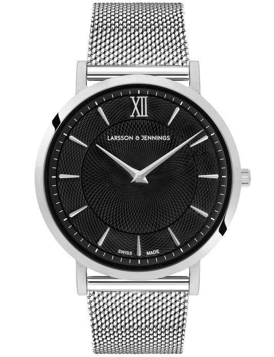 Sloan Diamond Milanese 40mm Silver Black