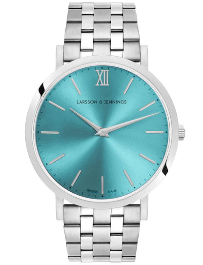 Solaris Lugano Vasa Link 40mm Silver Blue