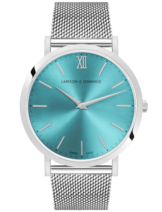 Solaris Lugano Milanese 40mm Silver Blue