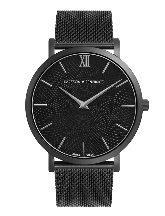 Sloan Guilloche Milanese 40mm Black