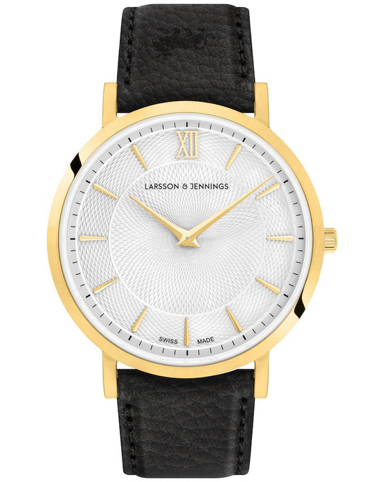 Sloan Diamond Leather 40mm Gold White