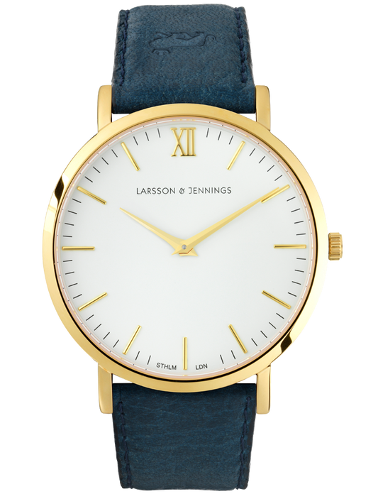 Lj Classic Lugano Leather 40mm Gold White