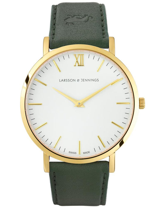 Lj Classic Lugano Leather 40mm Gold White