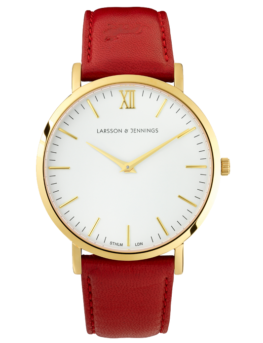 Lj Classic Lugano Leather 40mm Gold White