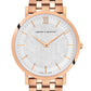 Sloan Cube Vasa Link 40mm Rose Gold White