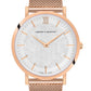 Sloan Cube Milanese 40mm Rose Gold White