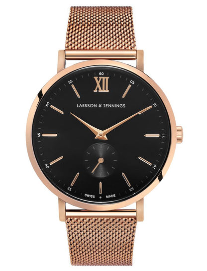 Jura Milanese 38mm Rose Gold Black