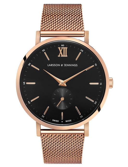 Jura Milanese 38mm Rose Gold Black