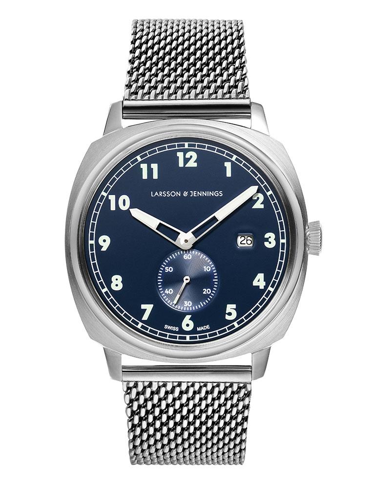 MERIDIAN  MILANESE 38MM SILVER NAVY
