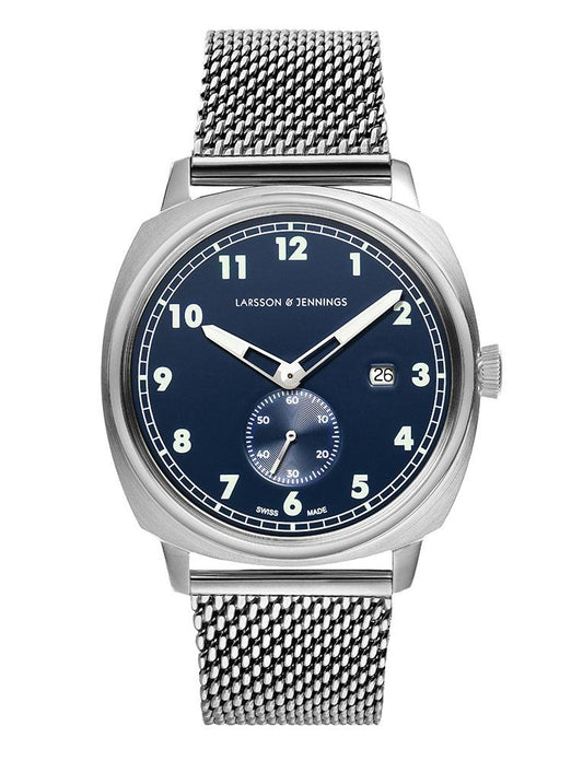 MERIDIAN  MILANESE 38MM SILVER NAVY