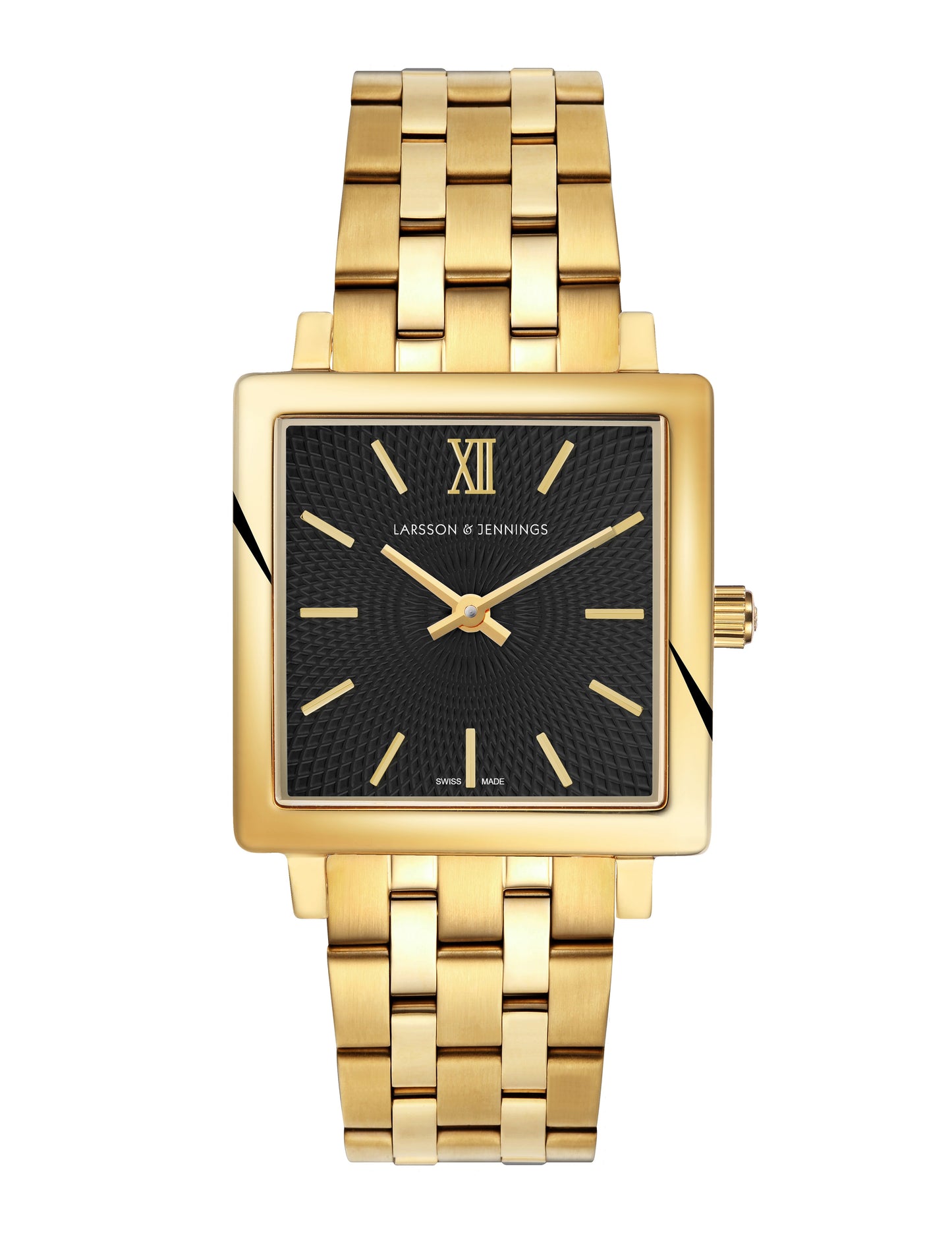Sloan Guilloche Vasa Link 34mm Gold Black