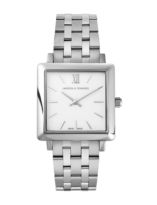 Lj Classic Norse Vasa Link 34mm Silver White