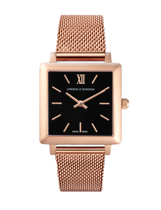NORSE 34MM ROSEGOLD/BLACK MILANESE ROSEGOLD