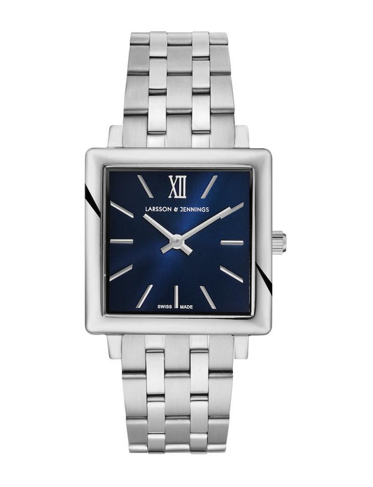 Lj Classic Norse Vasa Link 34mm Silver Navy