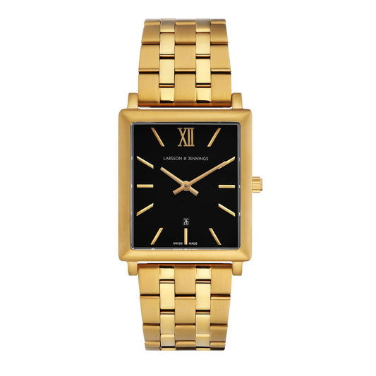 Lj Classic Norse Vasa Link 40mm Gold Black