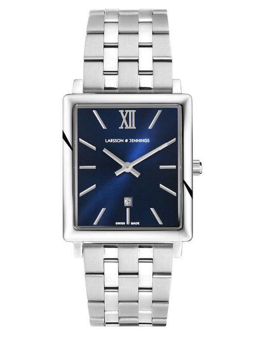 Solaris Norse Vasa Link 40mm Silver Navy