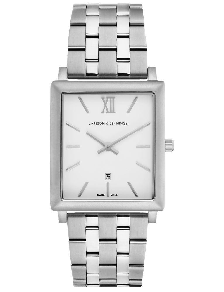 Lj Classic Norse Vasa Link 40mm Silver White