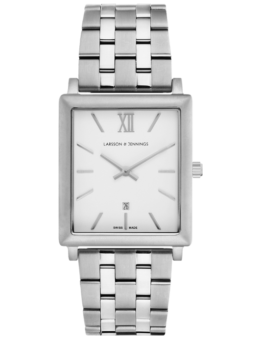Lj Classic Norse Vasa Link 40mm Silver White