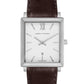 Lj Classic Norse Leather 40mm Silver White