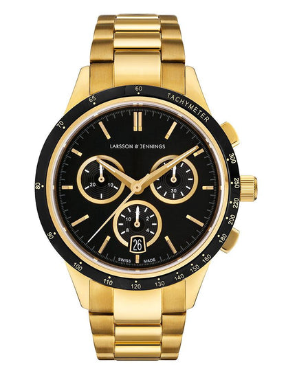 RALLY VASA LINK 38MM GOLD BLACK