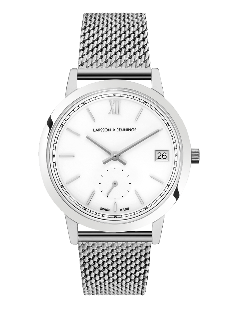 Saxon Milanese 33mm Silver White