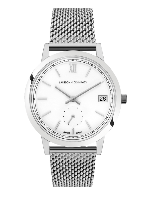 Saxon Milanese 33mm Silver White